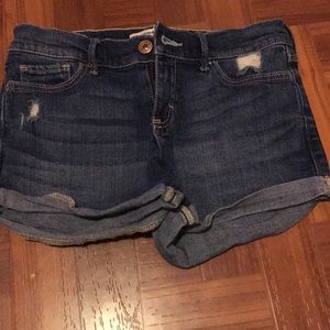 Blue jean shorts